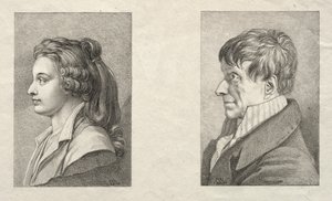 Profile Portrait of a Woman and a Man de Lorenzo II Quaglio