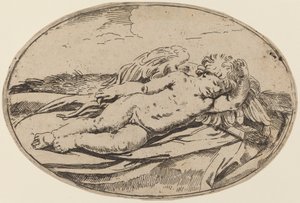 Cupido Durmiente de Lorenzo Loli after Guido Reni