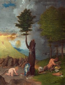 Alegoría de la virtud y el vicio de Lorenzo Lotto