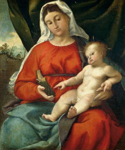 Madonna y Niño de Lorenzo Lotto