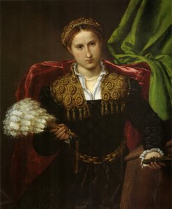 Retrato de Laura da Pola, esposa de Febo da Brescia. de Lorenzo Lotto