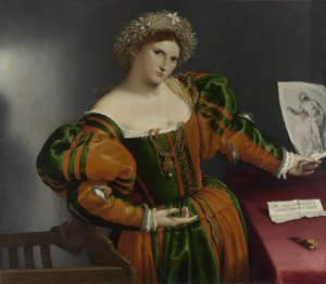 Retrato de una mujer inspirado en Lucrecia