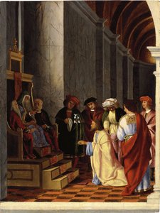 San José ante el Sumo Sacerdote de Lorenzo Lotto