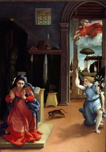 La Anunciación de Lorenzo Lotto