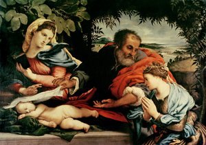 La Sagrada Familia con Santa Catalina de Alejandría, 1533