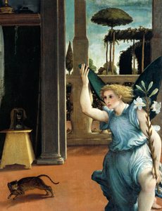 La Anunciación de Recanati, circa 1532 de Lorenzo Lotto
