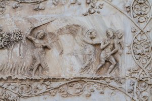 Expulsados del Edén, (detalle) de Lorenzo Maitani