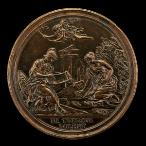Alegoría con Minerva, Tiempo y una Sibila [reverso], 1725 de Lorenzo Maria Weber