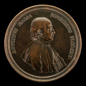 Antonio Maria Biscioni [anverso], 1725 de Lorenzo Maria Weber