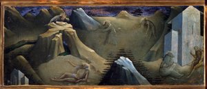 Episodio de la vida de San Onofrio. Pintura de Lorenzo Monaco (1370-1423)
