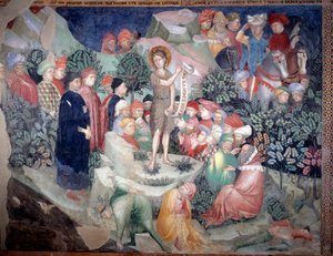 Predicación de San Juan Bautista de Lorenzo Salimbeni