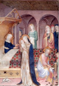 El nacimiento de San Juan Bautista (fresco) de Lorenzo Salimbeni