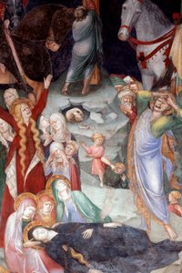 La Crucifixión, detalle de Lorenzo Salimbeni