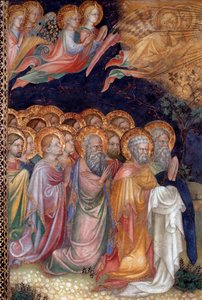 El bautismo de Jesús por San Juan Bautista (detalle) de Lorenzo Salimbeni
