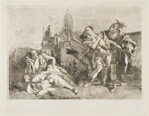 Rinaldo dejando a Armida de Lorenzo Tiepolo