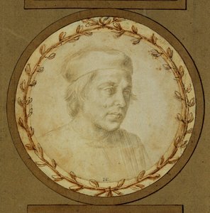 Busto de hombre con casquete ... de Lorenzo di Credi