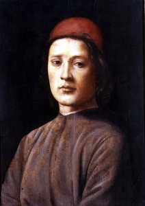 Retrato de un joven con gorra roja