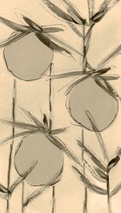 Plantas de algodón sepia de Lori Ann Folz