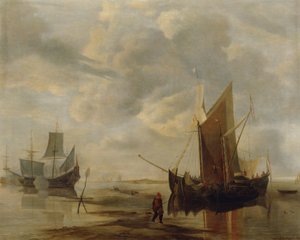 Seascape (copia después de Jan van de Capelle) de Lotte Sykora