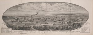 Ciudad Manufacturera de Pullman, y Fábricas de Coches Pertenecientes a la Compañía de Coches Palacio de Pullman de Louis (after) Braunhold