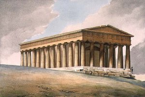 El templo de Theseus en Atenas de Louis (after) Dupre
