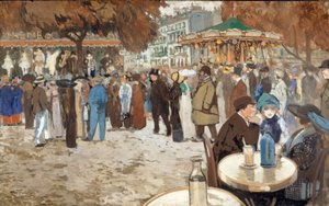 Fête foraine, boulevard de Clichy, hacia 1910 (óleo sobre lienzo) de Louis Abel Truchet