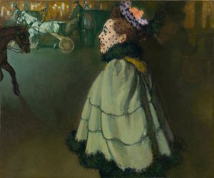 Mujer en los Campos Elíseos por la noche por Anquetin, Louis (1861-1932) de Louis Anquetin