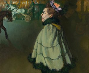 Mujer en los Campos Elíseos de noche de Louis Anquetin