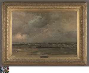Paisaje marino en De Panne de Louis Artan de Saint Martin