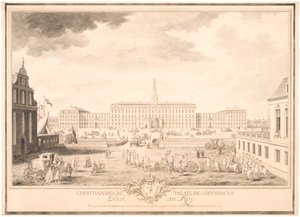 Palacio de Christiansborg en Copenhague de Louis Auguste Le Clerc