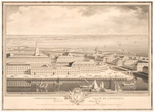 Palacio de Christiansborg en Copenhague de Louis Auguste Le Clerc