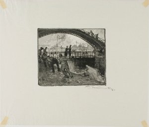 Esclusa del Canal Saint-Martin de Louis Auguste Lepère