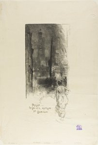 París: Rue de la Montagne-Ste-Geneviève de Louis Auguste Lepère