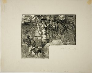 Cabalgata a los Sabuesos, Mont-Gérard de Louis Auguste Lepère