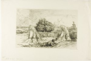 Gavillas de centeno de Louis Auguste Lepère