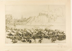 El gran mercado de la manzana de Louis Auguste Lepère