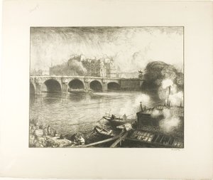 Puente Nuevo, París de Louis Auguste Lepère