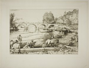 El abrevadero del Puente María de Louis Auguste Lepère