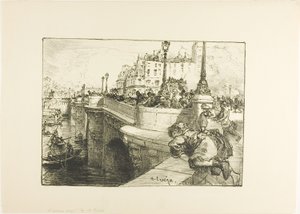 Hay un cadáver flotando de Louis Auguste Lepère