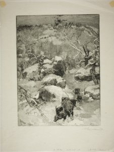 Invierno: Acantilado de Cuvier-Châtillon