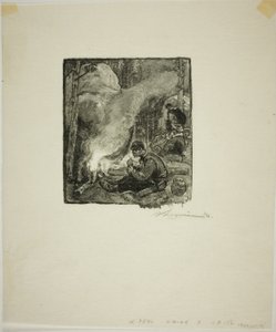 Comida de los leñadores de Louis Auguste Lepère