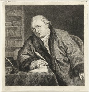 Retrato del compositor y grabador Johan Antoni Kauclitz Colizzi 1742-1808