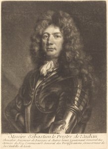 Retrato de M. Sebastien Le Prestre de Vauban de Louis Bernard after François de Troy