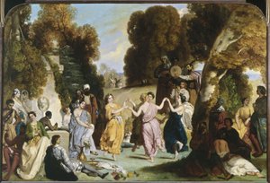 Danza de las Musas, entre 1846 y 1851 (óleo sobre lienzo) de Louis Boulanger