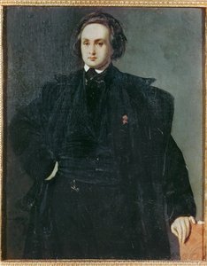 El poeta Victor Hugo de joven ... (pintura sobre lienzo) de Louis Boulanger