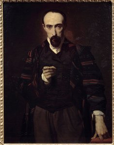Retrato de Achille Deveria (1800-1857) pintor y grabador de Louis Boulanger