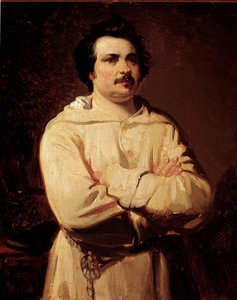 Retrato del escritor francés Honoré de Balzac de Louis Boulanger