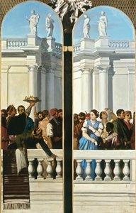 Festín de estilo veneciano, panel derecho de Louis Boulanger