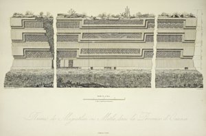 Ruinas de Miguitlan o Mitla, en la Provincia de Oaxaca, ilustración de 