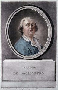 Giuseppe Balsamo, llamado Alexander, Conde de Cagliostro (1743 - 1795) por Brion de la Tour de Louis Brion de la Tour fils